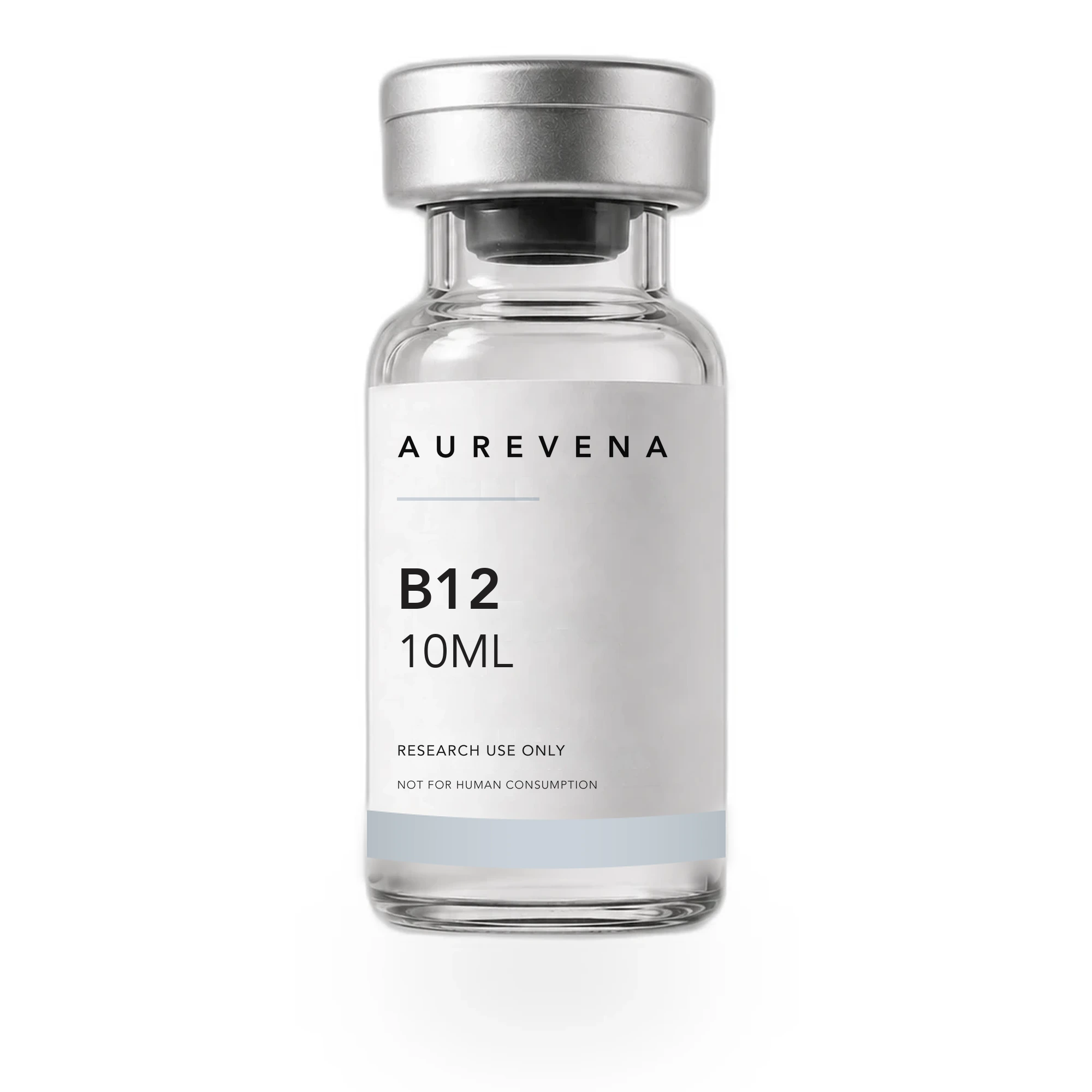 B12 10ml research vial from Aurevena, for laboratory research use only