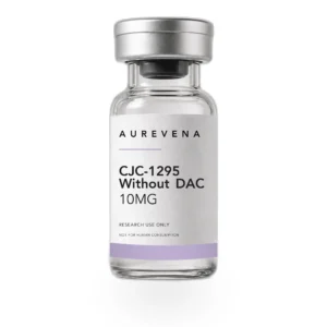 CJC-1295 Without DAC 10mg research peptide vial from Aurevena, for laboratory research use only