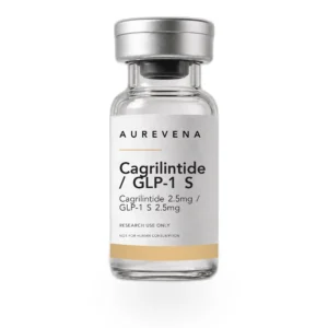 Cagrilintide / GLP-1 S Cagrilintide 2.5mg / GLP-1 S 2.5mg research peptide vial from Aurevena, for laboratory research use only