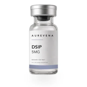 DSIP 5mg research peptide vial from Aurevena, for laboratory research use only