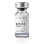 Epitalon 10mg research peptide vial from Aurevena, for laboratory research use only