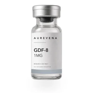 GDF-8 1mg research peptide vial from Aurevena, for laboratory research use only