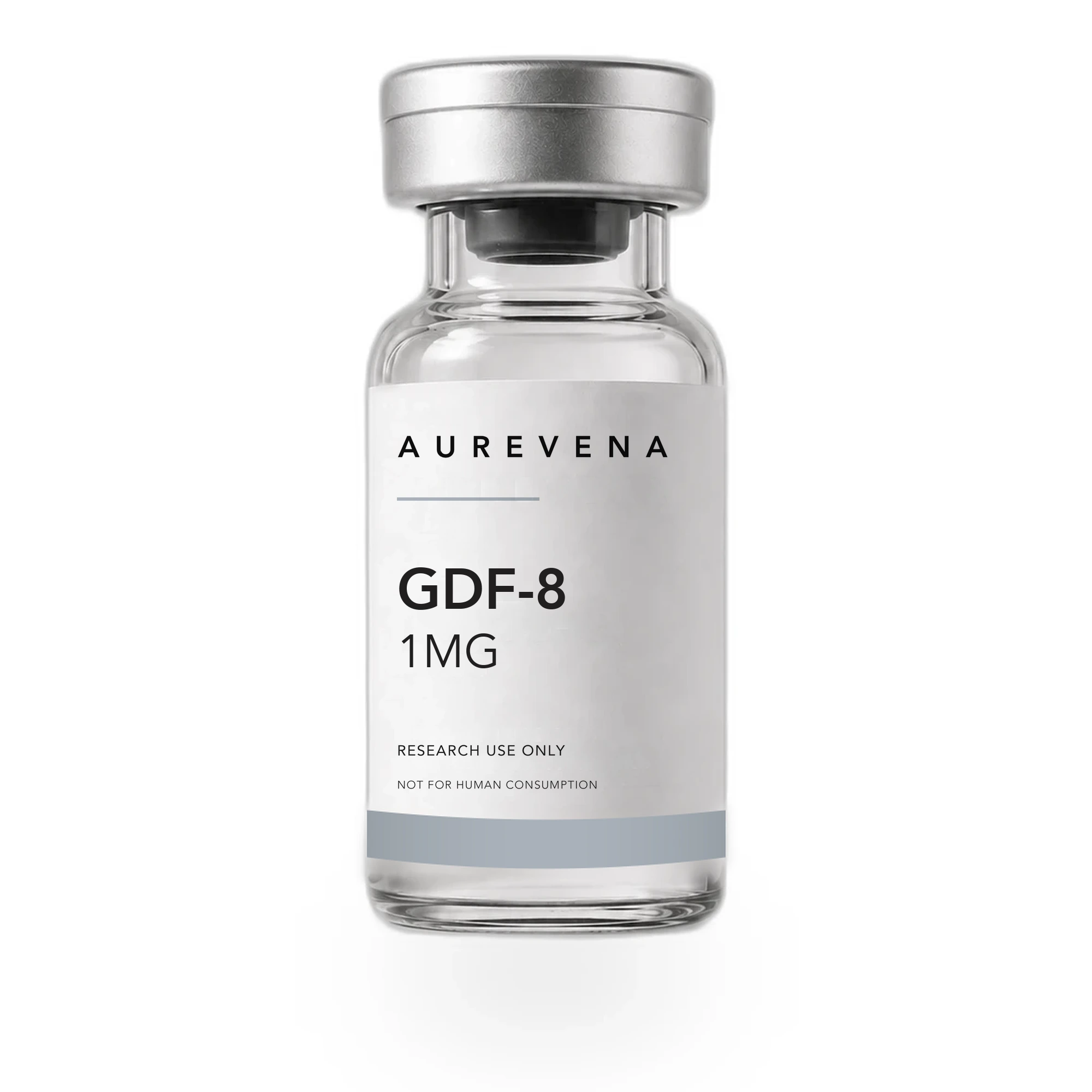 GDF-8 1mg research peptide vial from Aurevena, for laboratory research use only