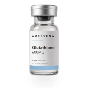 Glutathione 600mg research vial from Aurevena, for laboratory research use only