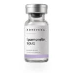 Ipamorelin 10mg research peptide vial from Aurevena, for laboratory research use only