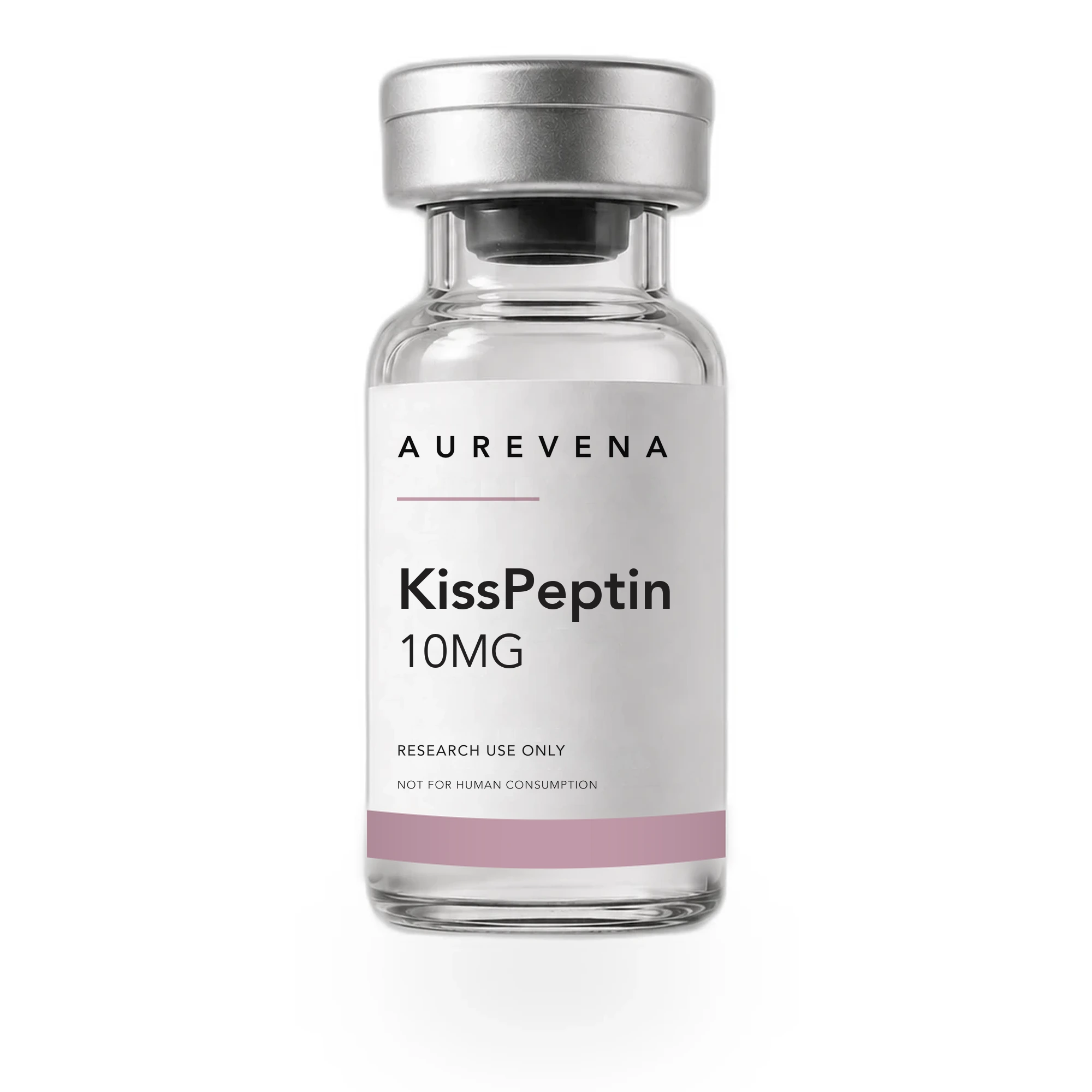 KissPeptin 10mg research peptide vial from Aurevena, for laboratory research use only