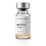 MOTS-C 10mg research peptide vial from Aurevena, for laboratory research use only