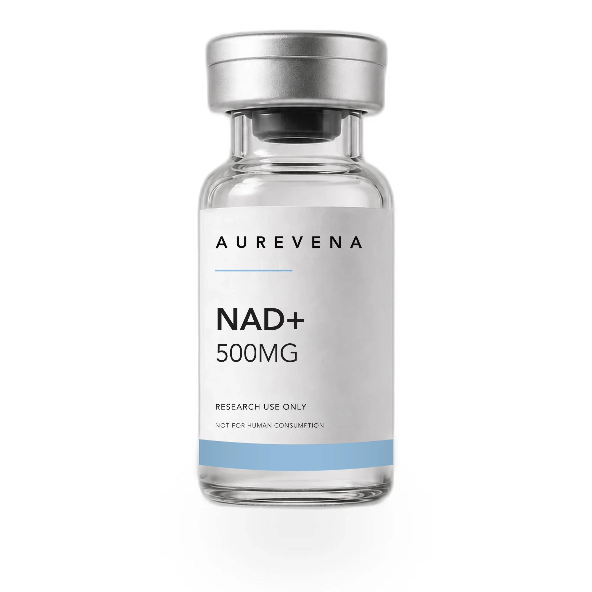 NAD+ 500mg research vial from Aurevena, for laboratory research use only