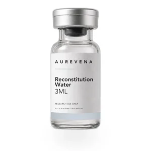 Reconstitution Water 3ml research vial from Aurevena, for laboratory research use only