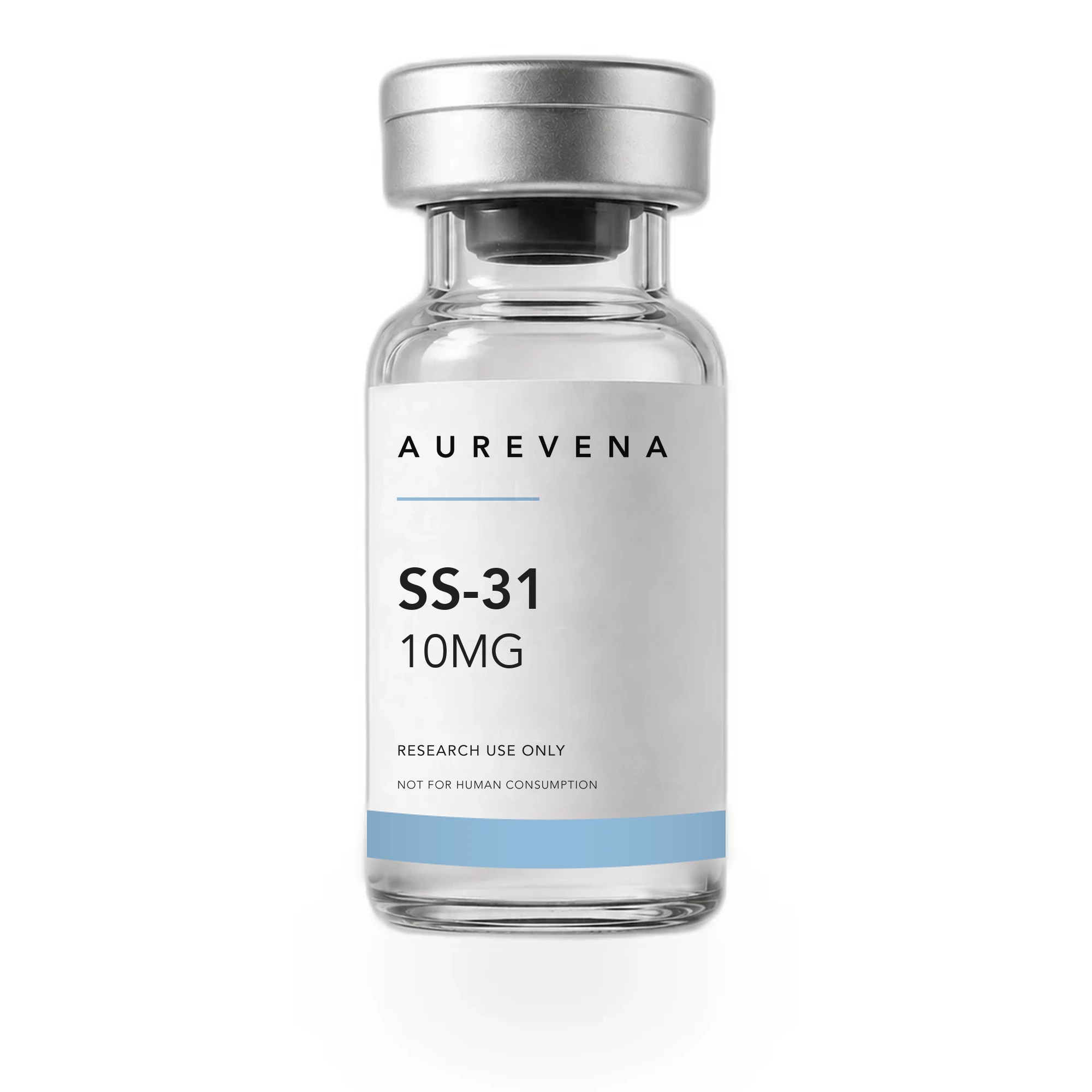 SS-31 10mg research peptide vial from Aurevena, for laboratory research use only