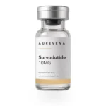 Survodutide 10mg research peptide vial from Aurevena, for laboratory research use only