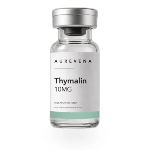 Thymalin 10mg research peptide vial from Aurevena, for laboratory research use only