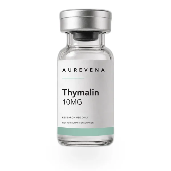Thymalin 10mg research peptide vial from Aurevena, for laboratory research use only