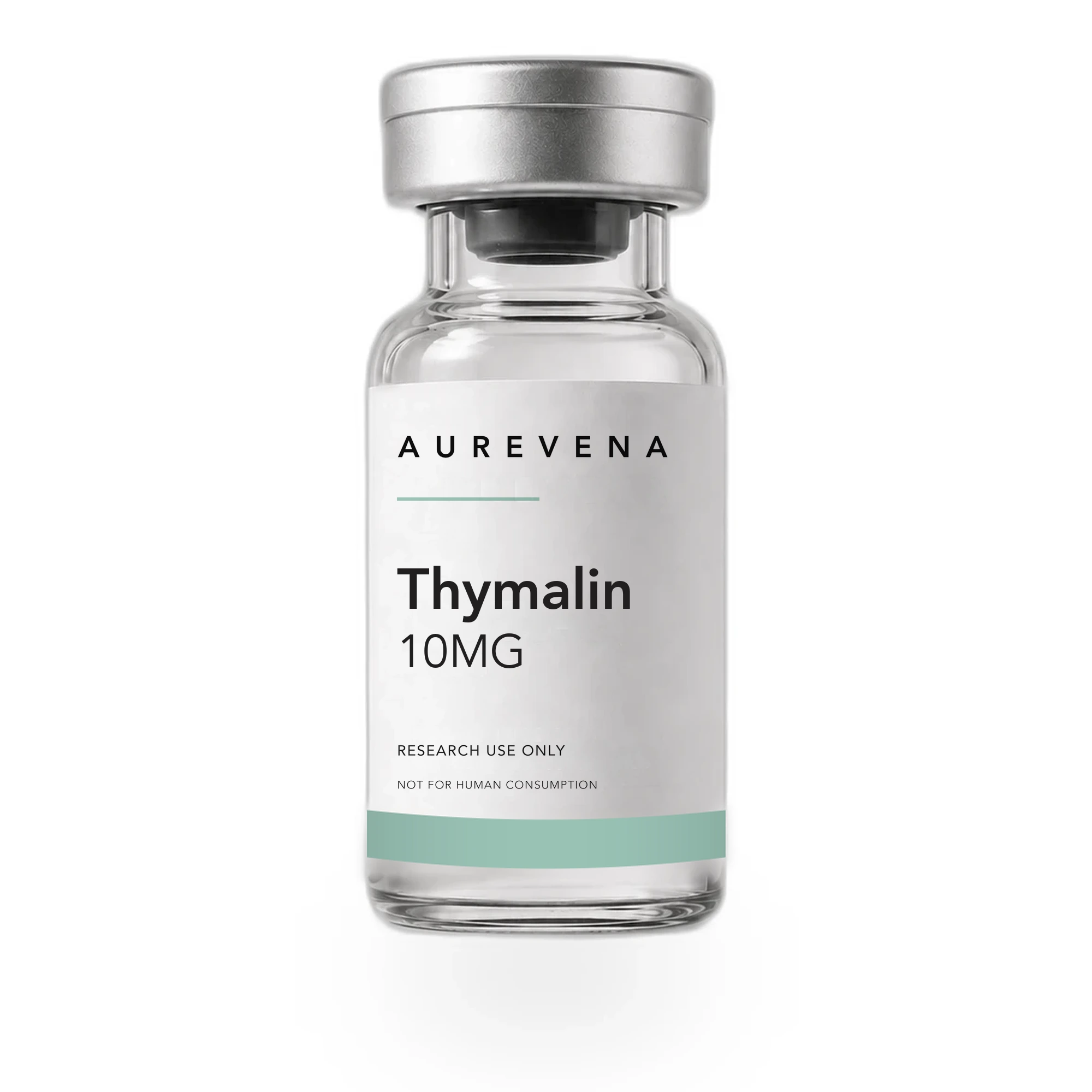 Thymalin 10mg research peptide vial from Aurevena, for laboratory research use only