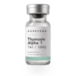Thymosin Alpha 1 TA1 10mg research peptide vial from Aurevena, for laboratory research use only
